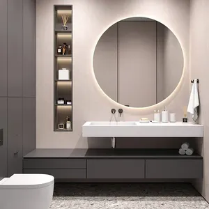 Otel projesi 5 yıldızlı otel mobilyası 52 inç banyo Vanity