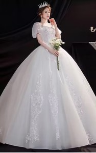 NDC10019 Nouvelle <span class=keywords><strong>robe</strong></span> <span class=keywords><strong>de</strong></span> <span class=keywords><strong>mariée</strong></span> traînant simple style <span class=keywords><strong>princesse</strong></span> française légère principale <span class=keywords><strong>robe</strong></span> <span class=keywords><strong>de</strong></span> <span class=keywords><strong>mariée</strong></span> pour femmes enceintes - Product Image 3