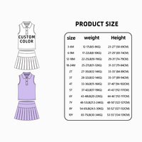 Ensemble de vêtements pour filles d'été, jupe et haut de qualité supérieure, col rabattu, vêtements pour enfants, fabrication d'usine