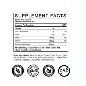 Gomitas de Creatina de Marca Privada/OEM |   Creatina Monohidrato 3000mg por Porción (2 Gomitas) |   Sabor a Bayas |   60 Gomitas |   GMP - Product Image 4