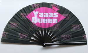 Éventails pliables en papier, tissu, soie, écologiques, avec poignée et baleines en bambou personnalisables, impression de logo, vente en gros - Product Image 6