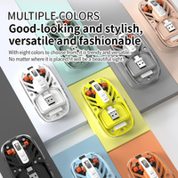 Souris Sans Fil Transparente à Connexion Trois Modes pour Filles et Garçons, Légère, pour Gaming, Bureau et E-sports