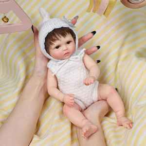 R & B 12 Zoll echte Baby puppe handgemachte Kunst puppe niedlich schlafend Neugeborene Silikon Baby puppe realistisch wieder geboren - Product Image 1