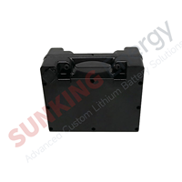 Batterie SUNKING 24V 20Ah 18650 avec coque en plastique, 800 cycles, pour fauteuil roulant et dispositif extérieur, source d'alimentation de secours