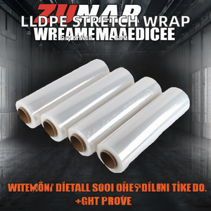 Película Estirable de Polietileno de Baja Densidad Lineal (LLDPE) para Envoltura, Resistente a la Humedad, Gruesa, de Plástico Suave, a Precio Competitivo - Product Image 2