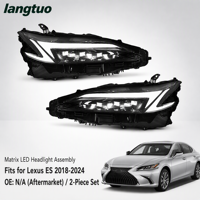 Rangkaian Lampu Depan LED Matrix Triple Eye untuk Lexus ES 2018-2024, Upgrade ke Lampu Depan Gaya 2025