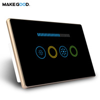 MakeGood Nouvelle Arrivée Rétro-éclairage RVB 400W Max Zigbee pour Tuya Smart Wall Light Gradateur AU Smart Home Product Smart Life