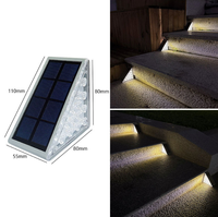 Lampes solaires LED étanches IP67 pour extérieur, pour marches de terrasse, allées de jardin, portes d'entrée, décoration de chemin