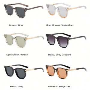 Gafas de Sol Cuadradas de Metal Vintage 2025 con Logotipo Personalizado, Protección UV400, Remaches, para Mujer y Hombre, para Conducir - Product Image 4