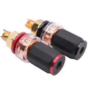 Adaptateur YIVO XSSH Audio haute qualité HIFI rouge cuivre électronique femelle banane prise haut-parleur fil Terminal borne de liaison