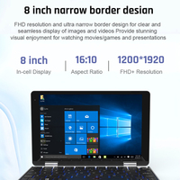 Mini Ordinateur Portable Tactile FHD 8 Pouces Convertible Yoga 360 Degrés 2 en 1 Wi-Fi 6