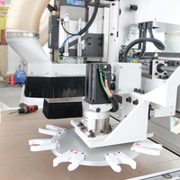 Routeur CNC 1325 rond, 12 bits, pour Magazine ATC, coupe entièrement automatique