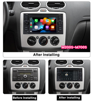 Radio con GPS para coche, reproductor de DVD con pantalla de centro comercial sin máquina de control, Ford Focus
