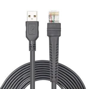 Cable de datos de escáner de código de barras para Zebra <span class=keywords><strong>Symbol</strong></span>, conector USB a macho a RJ45, 5m, 16 pies, ODM, OEM, ls2208, ds2208, CBA-U01-S07ZAR - Product Image 2