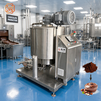 TUORONG 50L/100L/500kg Machine entièrement automatique de conchage/raffinage/broyage de chocolat, petite machine de fabrication de chocolat