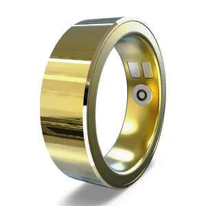 Fornecimento de fábrica oura anel inteligente de detecção de pressão linhas puras e detalhes requintados IP68 à prova d'água anel inteligente bluetooth