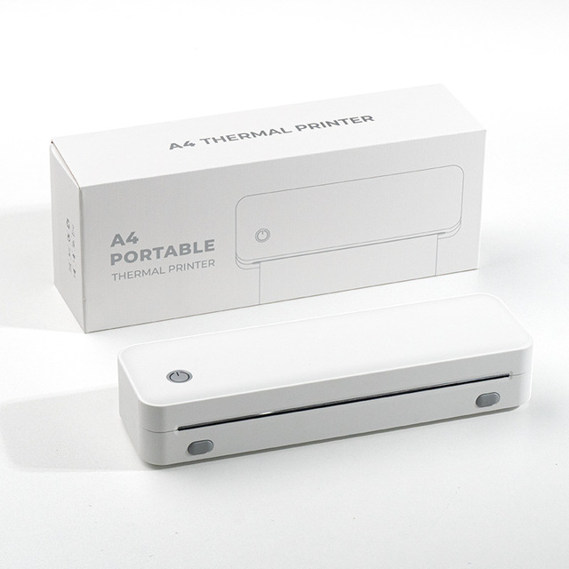 A4 Portable Thermal Printer 56-216mm 204dpi Wireless Mobile Printing For Home Office Use