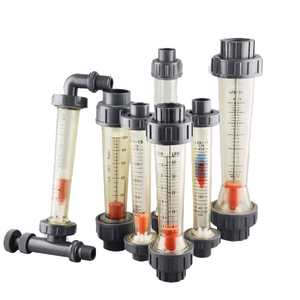 Chi phí hiệu quả bền OEM nhựa lưu lượng kế rotameter PVC/PSU 100 độ biến khu vực đo lưu lượng +/-4% Độ chính xác DN15-300 chất lỏng - Product Image 1