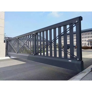 Porte coulissante automatique sans rail en aluminium pour usine et villa - Product Image 2