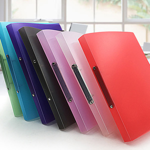 Colorido bajo MOQ PP Candy Clear Binder carpetas de papel Clip <span class=keywords><strong>A4</strong></span> color multifuncional según carpeta Documento para almacenamiento de archivos - Product Image 1