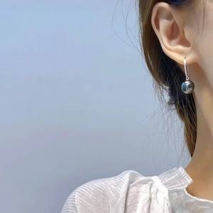 Accessoires en perles DIY, plateau vide pour boucles d'oreilles en argent S925 avec perles rondes de 8 à 13 mm, bijoux en argent tendance, crochet d'oreille - 21296 - Product Image 4