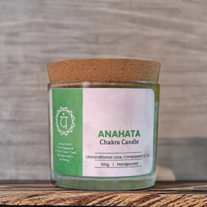 Vela de Chakra del corazón de Anahata Premium con aroma calmante y diseño elegante, perfecta para el hogar o prácticas conscientes de la India - Product Image 1