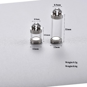 Mini Colgante de Acero Inoxidable con Frasco de Vidrio, Porta Perfume DIY, Collar Impermeable, Porta Recuerdos para Hombres y Mujeres - Product Image 2