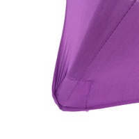 Nappe ronde en Spandex violet haut couverture de Table à Cocktail en plastique pour les événements de Banquet de fête de mariage hôtel Restaurant