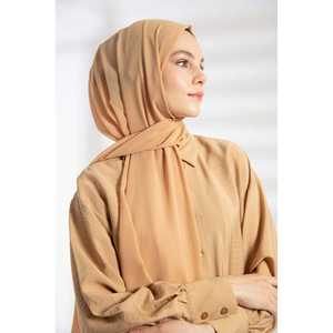 Camel <b>Chiffon</b> <b>Scarf</b> Modest Dress Accessory - Product Image 2