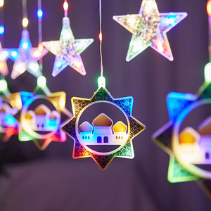 <span class=keywords><strong>2023</strong></span> nouvelle mosquée creuse du moyen-orient, fée Led, guirlande lumineuse pour Ramadan, château Eid Mubarak, lumière décoration musulmane - Product Image 2