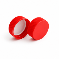 Bouchon à vis en plastique PP côtelé multicolore personnalisable de 28 mm, couvercle de fermeture durable pour flacons de pilules et contenants de soins de santé
