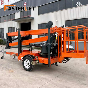 Elevación más rápida Mini pequeño 10-20m <span class=keywords><strong>Plataforma</strong></span> de trabajo aéreo <span class=keywords><strong>Remolque</strong></span> Telescópico Articulado Cherry Picker Spider Lift Remolcable Boom Lift - Product Image 2