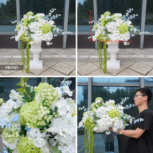 Centro de Mesa de Boda o Graduación con Bola de Flores de Seda Personalizada, Decoración de Mesa Lujosa para Interiores y Exteriores - Product Image 3