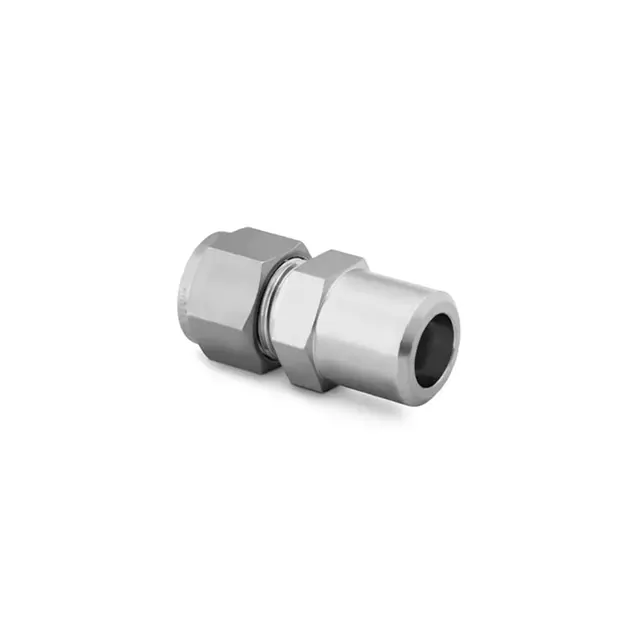 Conector macho de montaje de tubo de acero inoxidable 316 de alto estándar 1 tubo de 1/4 pulgadas