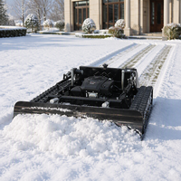Tondeuse à gazon multifonctionnelle télécommandée avec lame à neige amovible pour le déneigement des allées de cour et des routes rurales