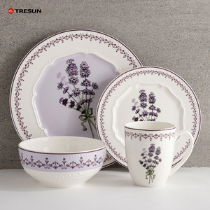 Juego de vajilla de cerámica de alto diseño, vajilla cálida para el hogar, cocina, vajilla de estilo encantador - Product Image 5