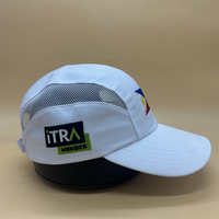 Casquette de baseball personnalisée avec logo du drapeau de la Palestine Casquette de sport à bord incurvé à 5 panneaux avec impression de lettres à carreaux