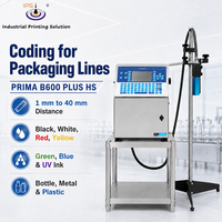 Machine de codage à jet d'encre industrielle IPS PRIMA-B600 Plus HS pour l'impression de codes QR, de codes-barres et de logos sur les produits en plastique, métal et verre