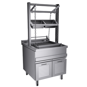 Parrilla de carbón de elevación de acero inoxidable comercial Premium estante de barbacoa ajustable para hoteles de lujo restaurantes de alta calidad al aire libre - Product Image 2