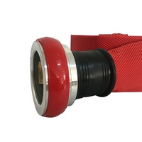 Contrôleur de feu électrique rouge pu, doublure en cuir, rouge, 38mm 50mm 65mm 77mm 100mm 2 pouces 2.5 pouces 3 m 30m 25m 20m