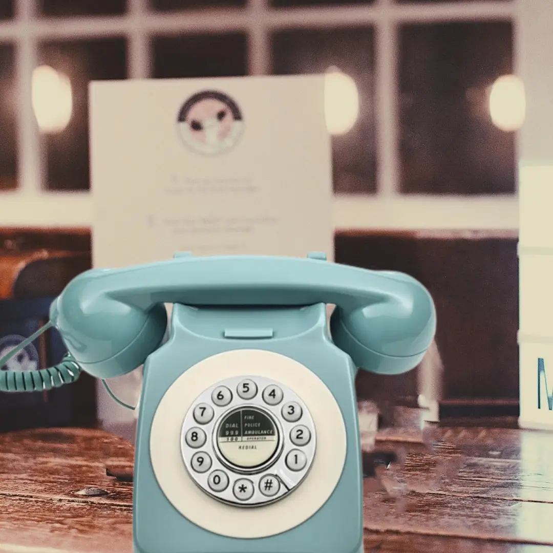 Telepon Rumah Pesta Pernikahan Model Antik Telepon Putar dengan Fungsi Perekaman Audio Buku Tamu Pesan Telepon Buku Tamu