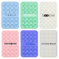 Coque de téléphone en silicone souple avec ventouse double face, support amovible, stabilisateur mains libres, étanche, forte aspiration pour bureau
