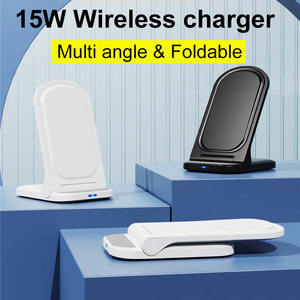 Station de charge <span class=keywords><strong>sans</strong></span> <span class=keywords><strong>fil</strong></span> pliable 2 en 1 15w max <span class=keywords><strong>chargeur</strong></span> <span class=keywords><strong>sans</strong></span> <span class=keywords><strong>fil</strong></span> à charge rapide pour <span class=keywords><strong>iphone</strong></span> - Product Image 2