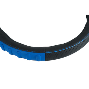 Accesorios de coche nueva moda cubiertas de volante de cuero genuino accesorios de coche decoración <span class=keywords><strong>interior</strong></span> cubierta de volante de coche - Product Image 4