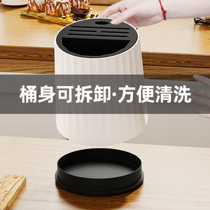 Rotating Knife Rack 17Pcs Magnetic <b>Plastic</b> Countertop Knife Holder Chopstick Storage Kitchen <b>Block</b> - Product Image 3