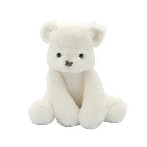 热卖优质白山羊毛绒玩具毛绒可爱玩具熊