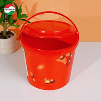 Tasse en plastique de poche 1L de qualité alimentaire-moule d'emballage de jouet de seau de PP pour les cadeaux d'usine pour l'étiquetage de bonbons de chocolat de biscuit de crème glacée