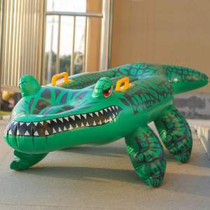 Bouée <span class=keywords><strong>de</strong></span> piscine géante en forme <span class=keywords><strong>de</strong></span> <span class=keywords><strong>crocodile</strong></span>, jouet <span class=keywords><strong>de</strong></span> piscine gonflable <span class=keywords><strong>de</strong></span> 55 pouces, bouée <span class=keywords><strong>de</strong></span> piscine extérieure, fête <span class=keywords><strong>de</strong></span> piscine pour enfants, décorations d'anniversaire et d'Halloween - Product Image 5