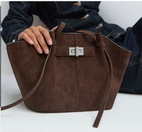 Sac fourre-tout de luxe léger à deux anses pour femme, grande capacité, fermeture magnétique, doublure en PU, idéal pour les trajets quotidiens