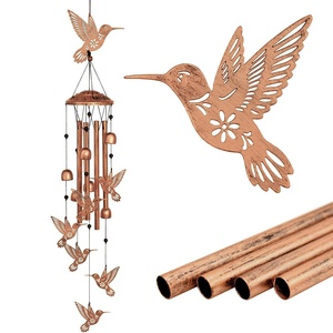 Carillon éolien en aluminium pour l'extérieur, cadeau musical, ornements de jardin commémoratifs pour les amoureux des oiseaux, résistant aux intempéries, installation facile - Product Image 4